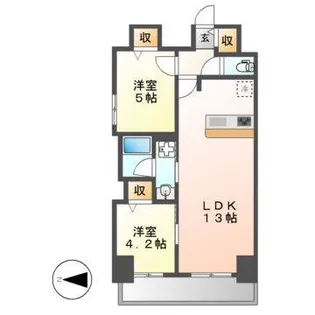 プレサンス丸の内フォート【15階】の間取り
