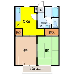 グレイス・パルI(A)【2階】の間取り