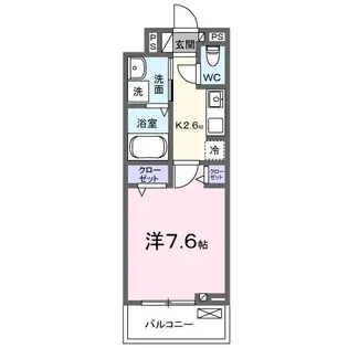 ロンフルール【3階】の間取り