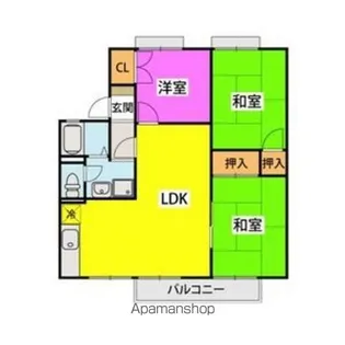 セジュール・ウィング【2階】の間取り