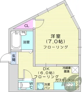 You館【3階】の間取り
