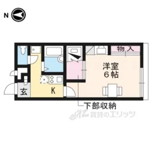レオパレス伏見1【2階】の間取り