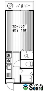 ハイツフレンド大島II【2階】の間取り