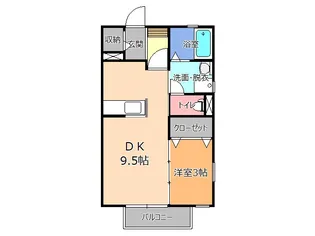 ADESSO A【2階】の間取り