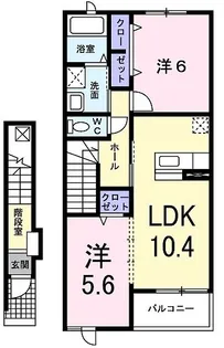 EAST HOUSE・東本願寺【2階】の間取り