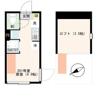 Blue Sands【2階】の間取り