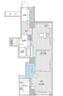RODIA日本橋茅場町【5階】の間取り