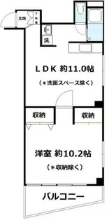 マイネ岸野ビル【3階】の間取り