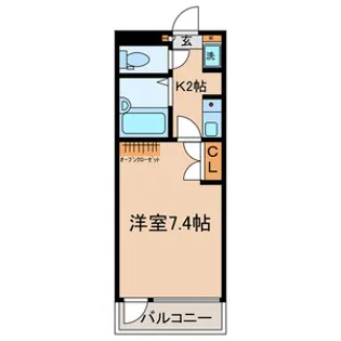 リバーフロントプラザ【1階】の間取り