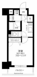 コンシェリア上野【4階】の間取り