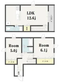 Imagawa Mid Garden Suite【1階】の間取り