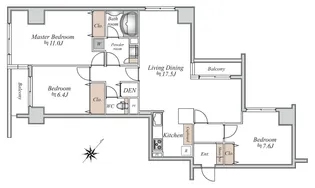 GREEN HOMES 2【10階】の間取り