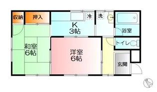 コーポ阿部【1階】の間取り