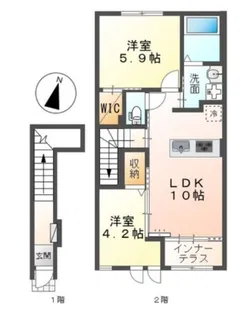 レイクミシガン【2階】の間取り