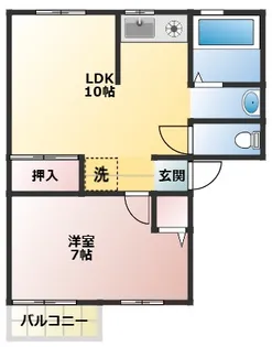 メゾン文里B棟【2階】の間取り