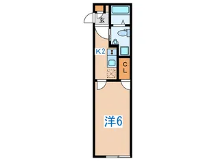 Ludens幡ヶ谷【2階】の間取り