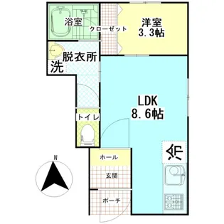 ティラミス【1階】の間取り