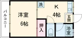 みどりハイツ【3階】の間取り