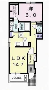 ロイヤルプラシード・K【1階】の間取り