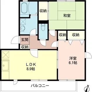 リベラ東久留米【1階】の間取り