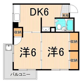 秀和コーポ【4階】の間取り