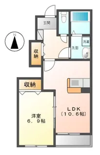 レッドライン【1階】の間取り