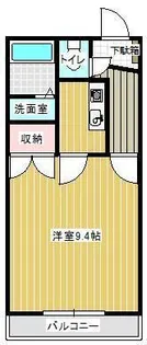 セントラルヒルズ二番館【1階】の間取り