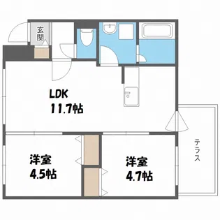 オクト・ネージュ【2階】の間取り