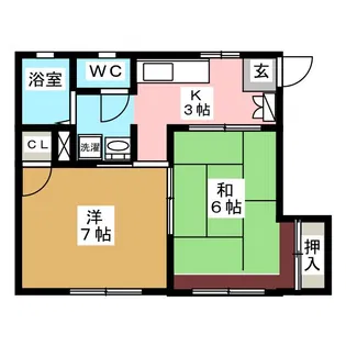 コロネット【1階】の間取り