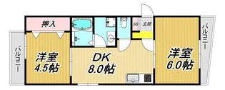 プラマーI番館【4階】の間取り