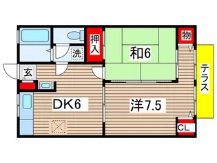 中島ハイツ【1階】の間取り