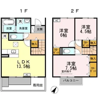 リサイア C棟の間取り