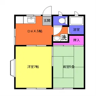 メイプルよりずみA【1階】の間取り