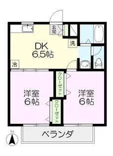 ドリームクレストI【2階】の間取り