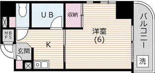グレースレイ岸【7階】の間取り