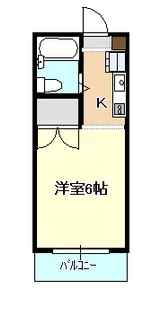 津高コーポ【1階】の間取り