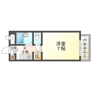 サザレビル【4階】の間取り