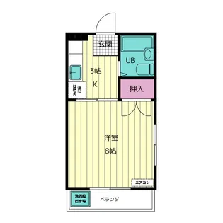 第2南風荘【2階】の間取り