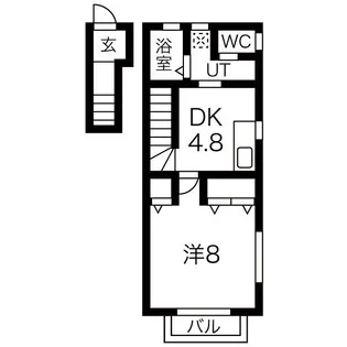 ドリームグラント嶋【2階】の間取り