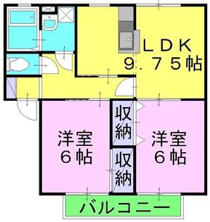 リバーサイド早島【2階】の間取り