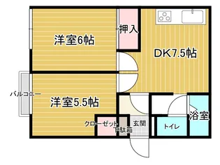 シティハイム シャルム II【1階】の間取り