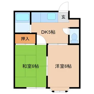 ツインハウスユタカ A【2階】の間取り
