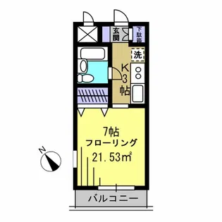 ベルヴィレッヂ【2階】の間取り