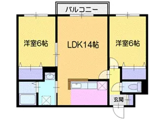 MJ IRIFUNE【3階】の間取り