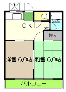 イズミハイツ【2階】の間取り