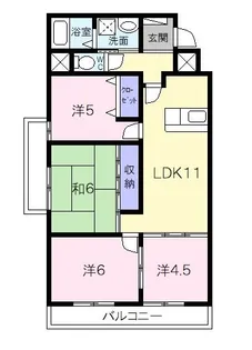 センチュリーハイランド【4階】の間取り
