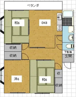 アグリーン勝又【3階】の間取り