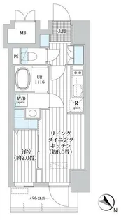 オーパスホームズ南行徳【3階】の間取り