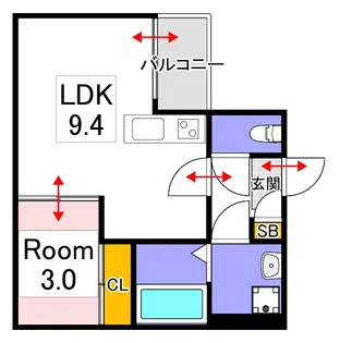REGALEST東島田I【3階】の間取り
