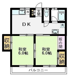 東京都国分寺市西恋ヶ窪3【アパート】の間取り